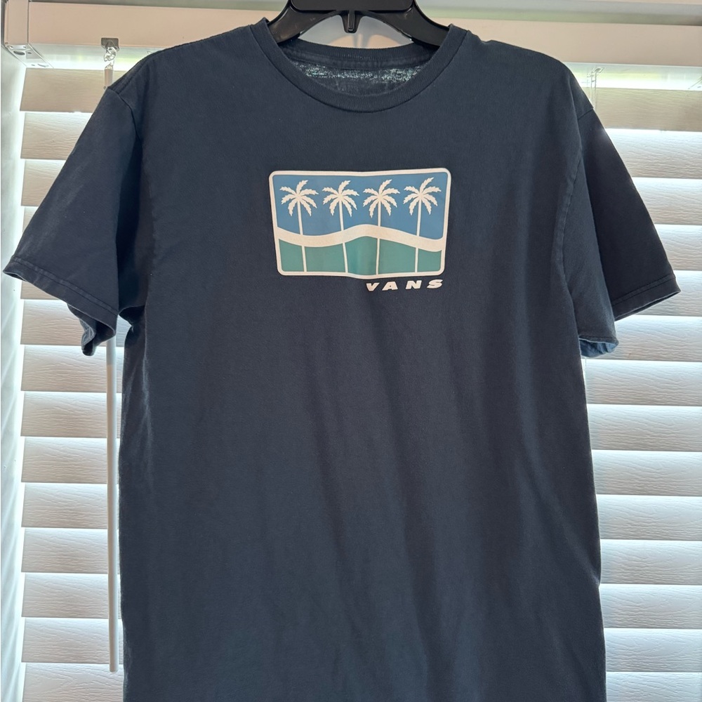 Vans Men's Blue Graphic T-Shirt